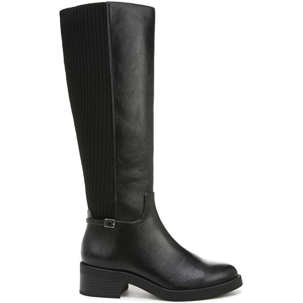 Bristol Womens Faux Leather Knee-High Boots
