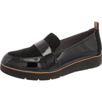 Webster Womens Loafers Black Patent