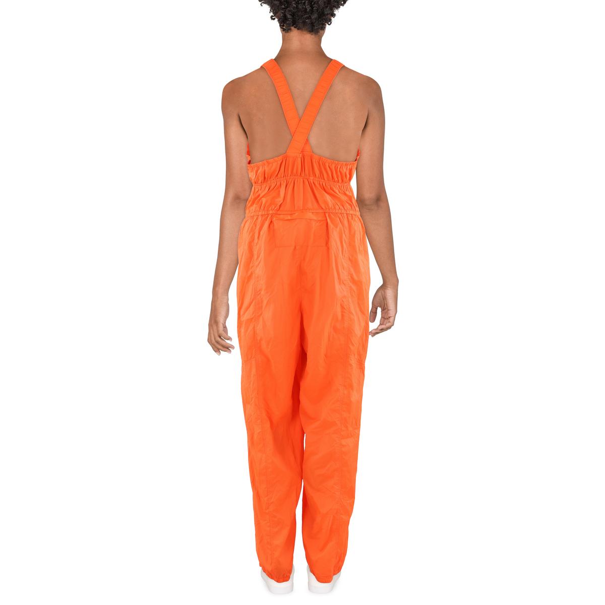 Womens Ruched Nylon Overall