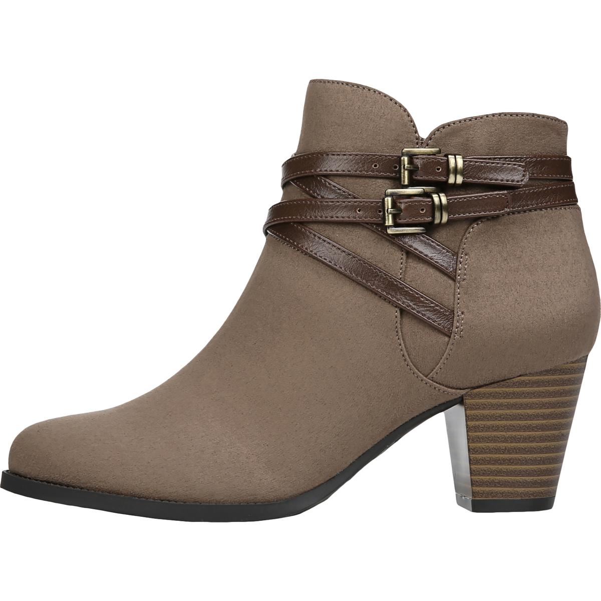 Jezebel Womens Faux Suede Memory Foam Block Heel Boot