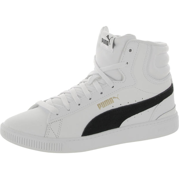 Vikky 3 Mid Womens Leather High-Top Skate Shoes
