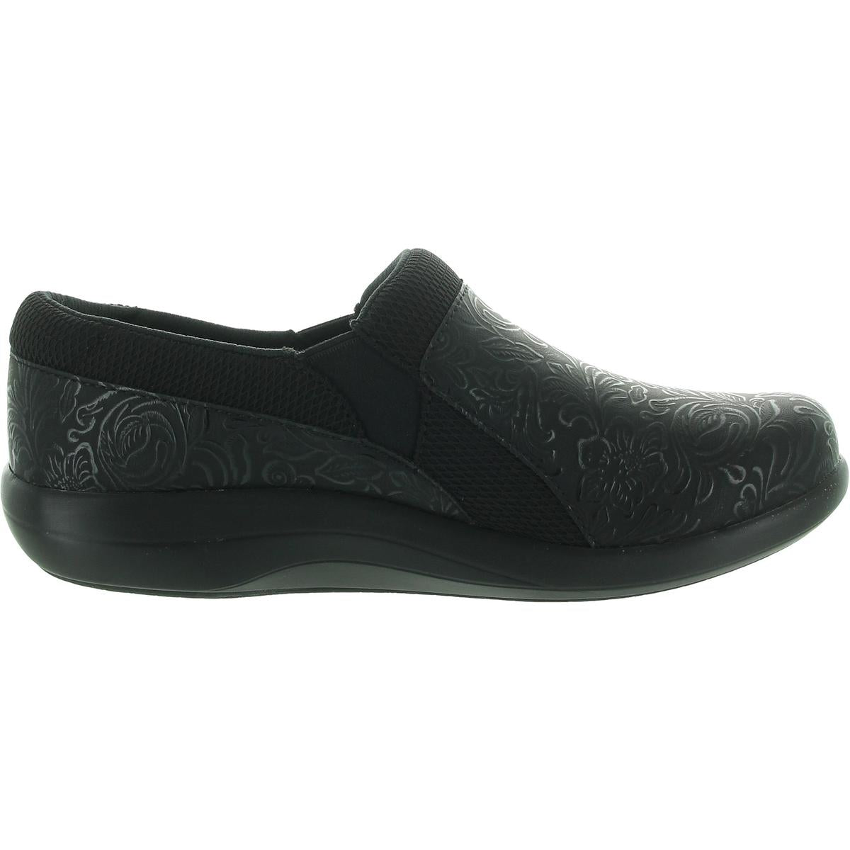 Womens Floral Print Man Made Flat Shoes