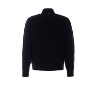 Herno Men Knitted And Nylon Hybrid Cardigan