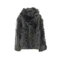 Yves Salomon Women Knitted Fox Fur Short Jacket