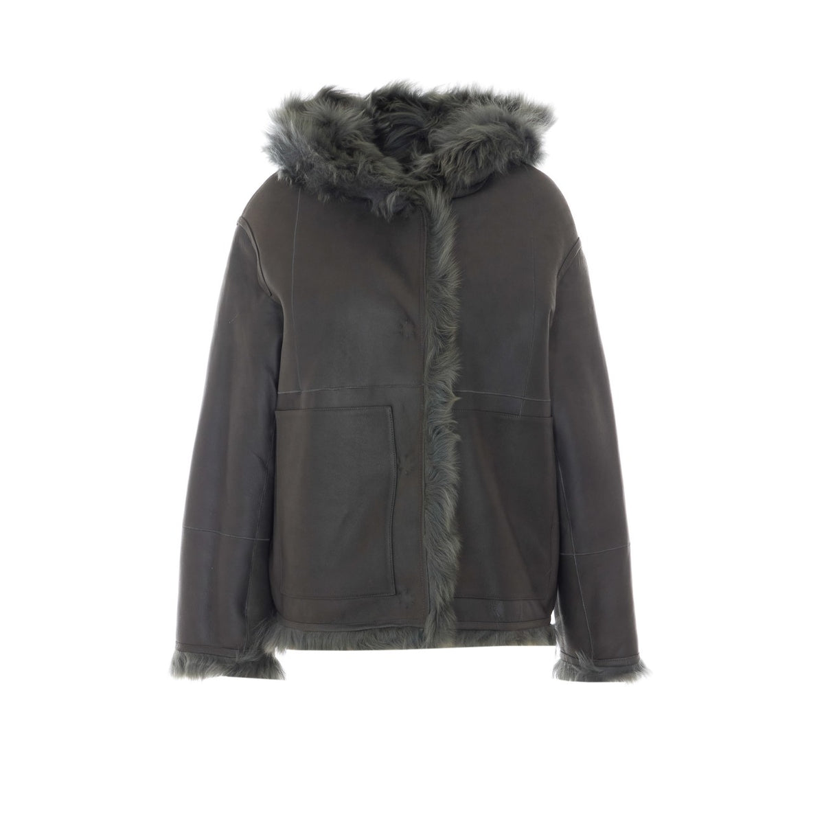 Yves Salomon Women Knitted Fox Fur Short Jacket