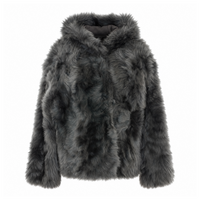 Yves Salomon Women Knitted Fox Fur Short Jacket