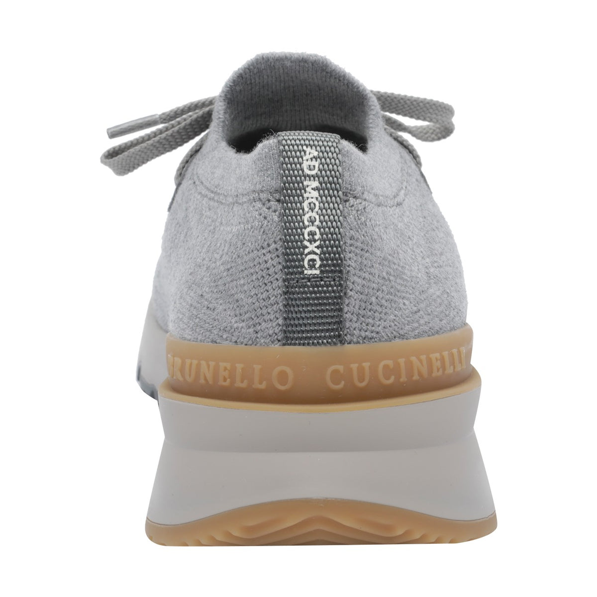Brunello Cucinelli Men Knitted Runner Sneakers With Logo