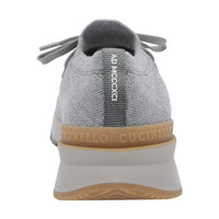 Brunello Cucinelli Men Knitted Runner Sneakers With Logo