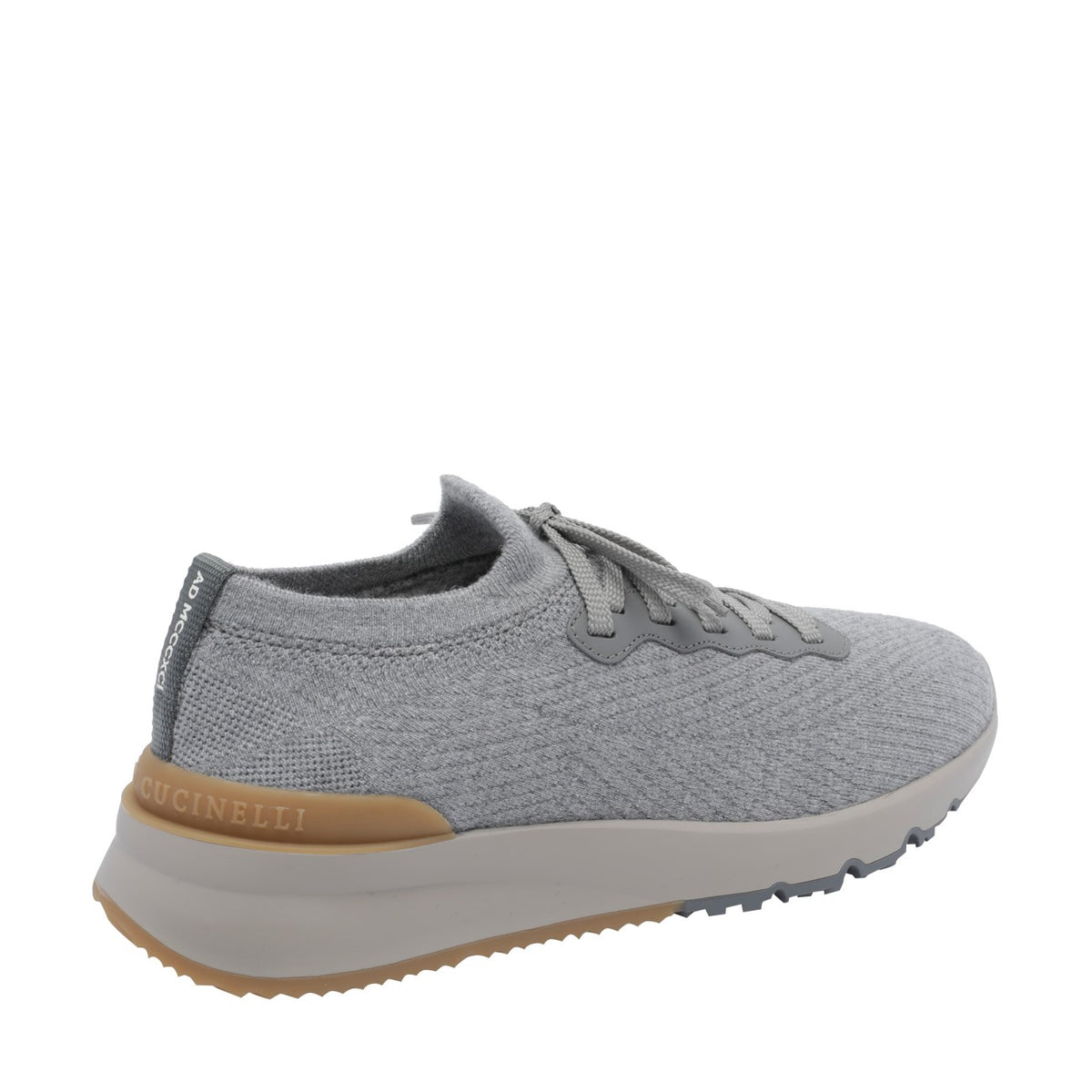 Brunello Cucinelli Men Knitted Runner Sneakers With Logo