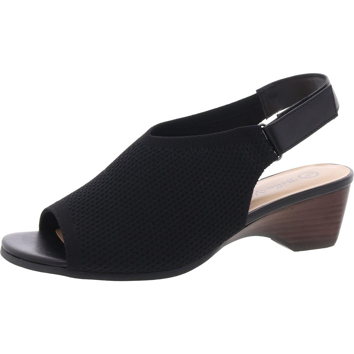 Marin Womens Adjustable Slingback Wedge Sandals