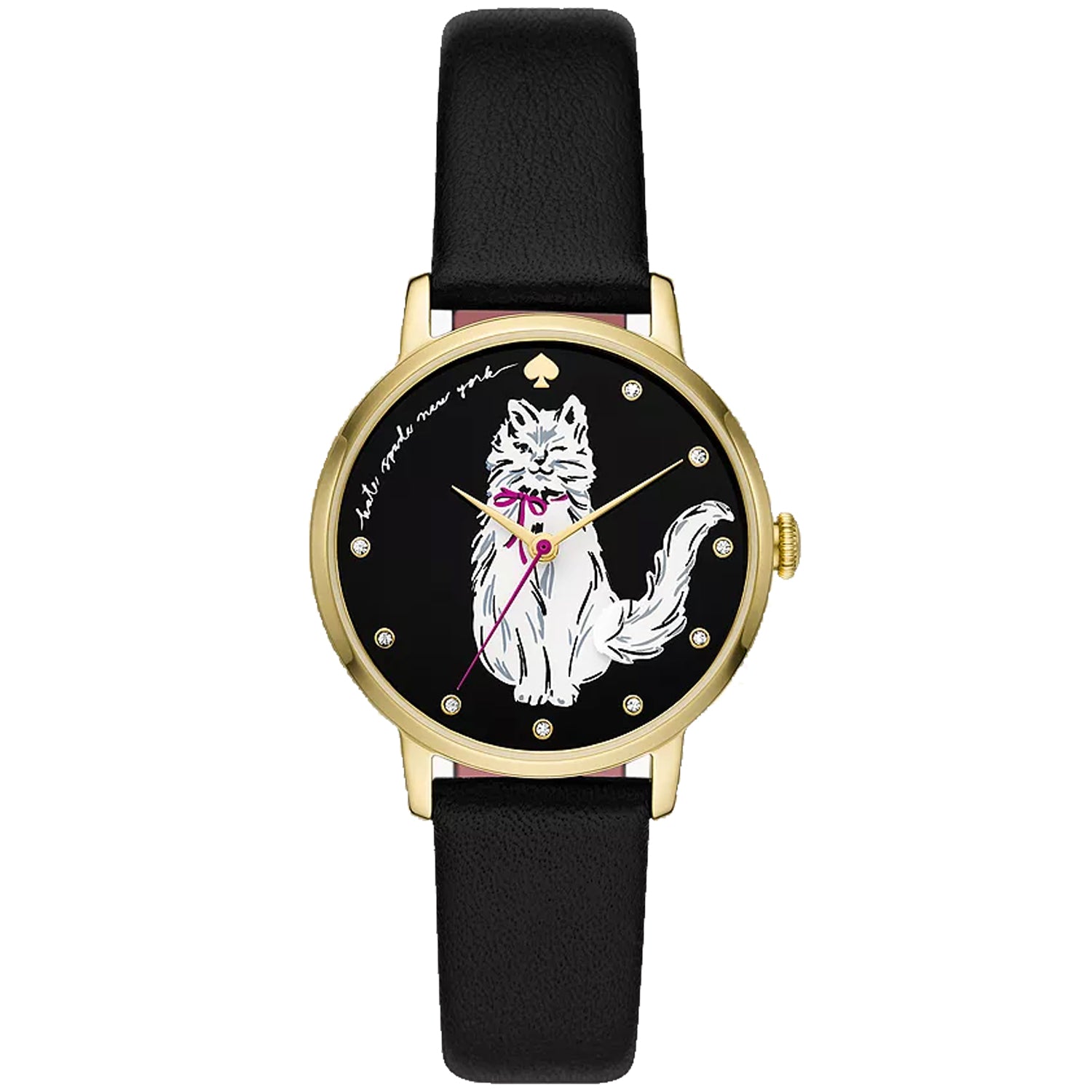 Kate Spade Women's Metro Black Dial Watch - KSW1844 Black
