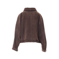 Loewe Women L Loewe Logo Suede Goatskin Jacket