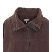 Loewe Women L Loewe Logo Suede Goatskin Jacket