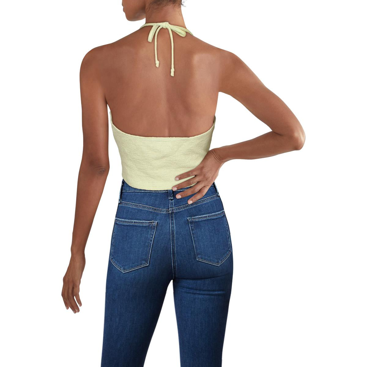 Womens Halter Bralette Crop Top