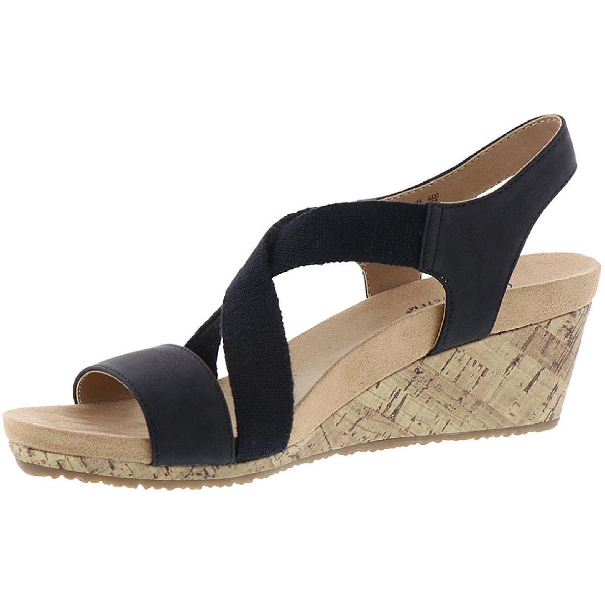 Mexico Womens Laceless Slip On Wedge Sandals