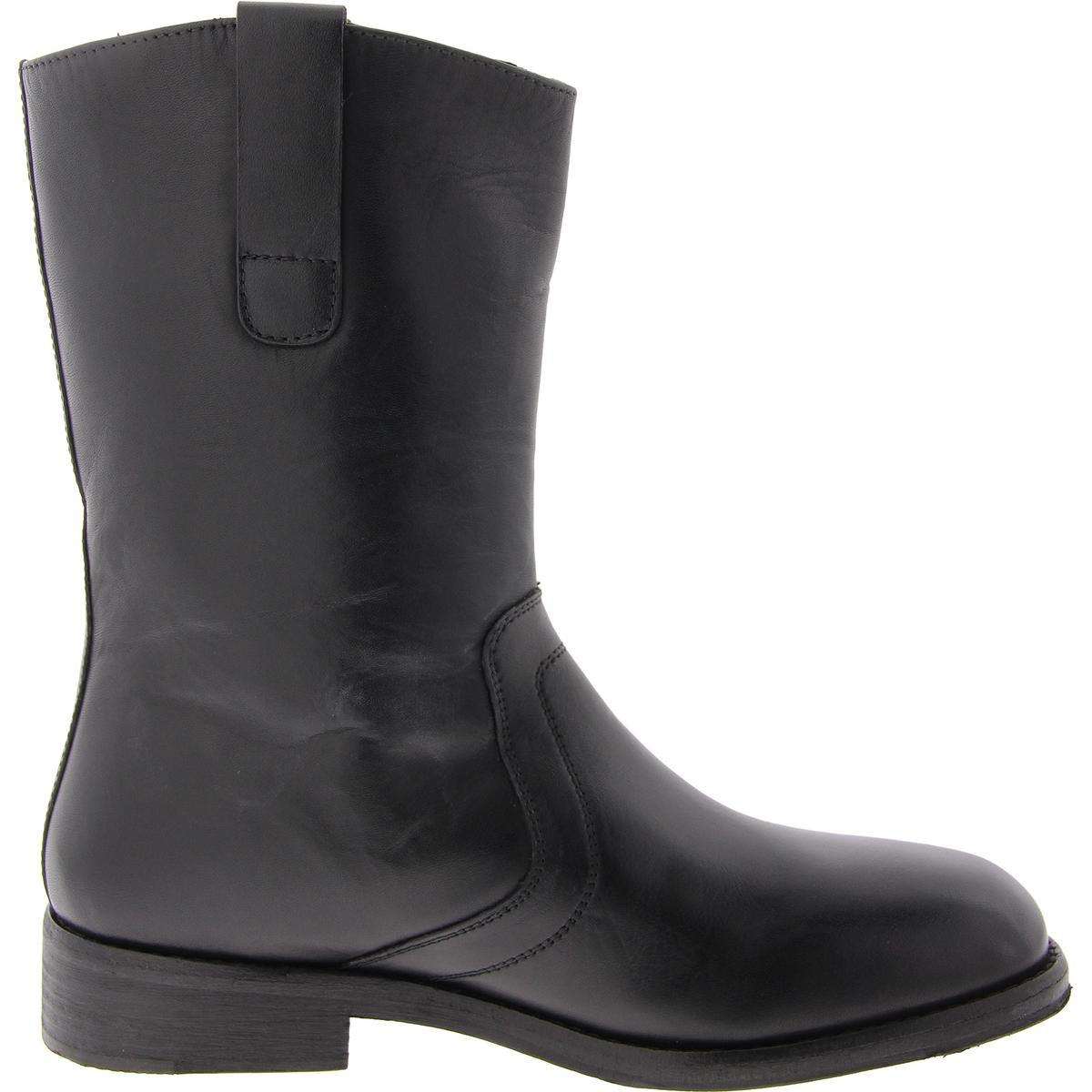 EASTON EQUESTRIAN Womens Faux Leather Round toe Ankle Boots
