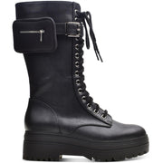 Shanonn Womens Lugged Sole Combat & Lace-up Boots