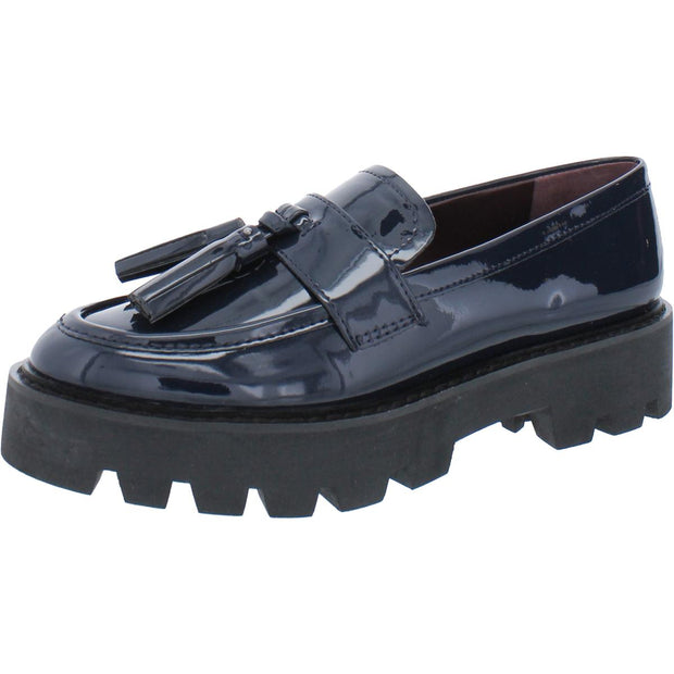 Balinna Womens Patent Loafer Heels