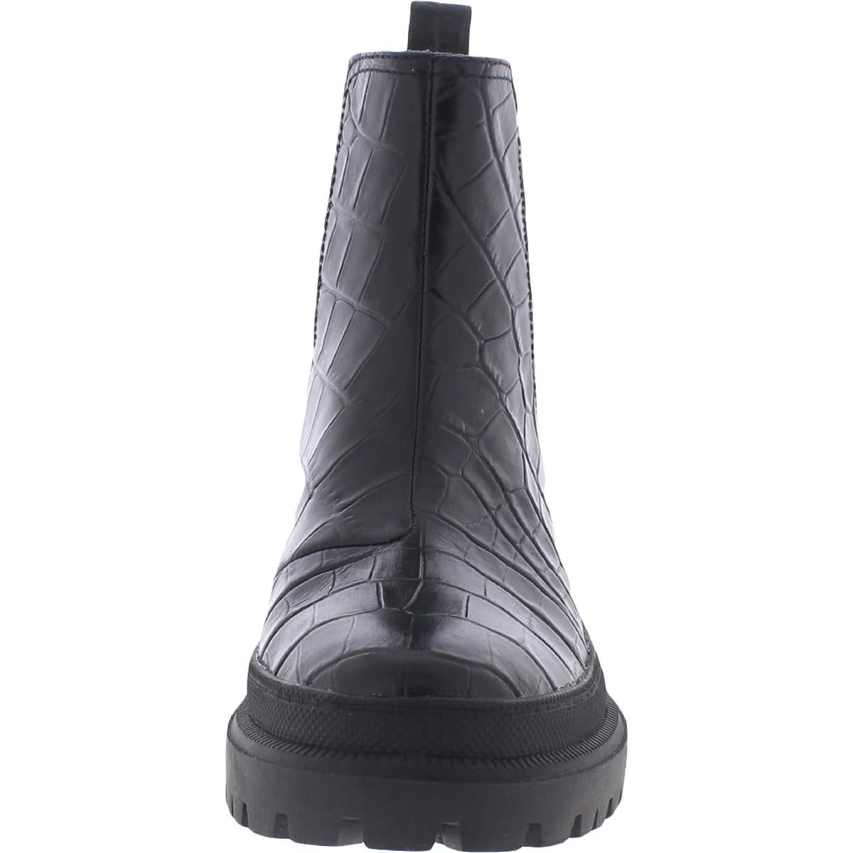 Emali Womens Nubuck Pull On Ankle Boots
