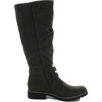 Brinley Womens Faux Leather Tall Knee-High Boots