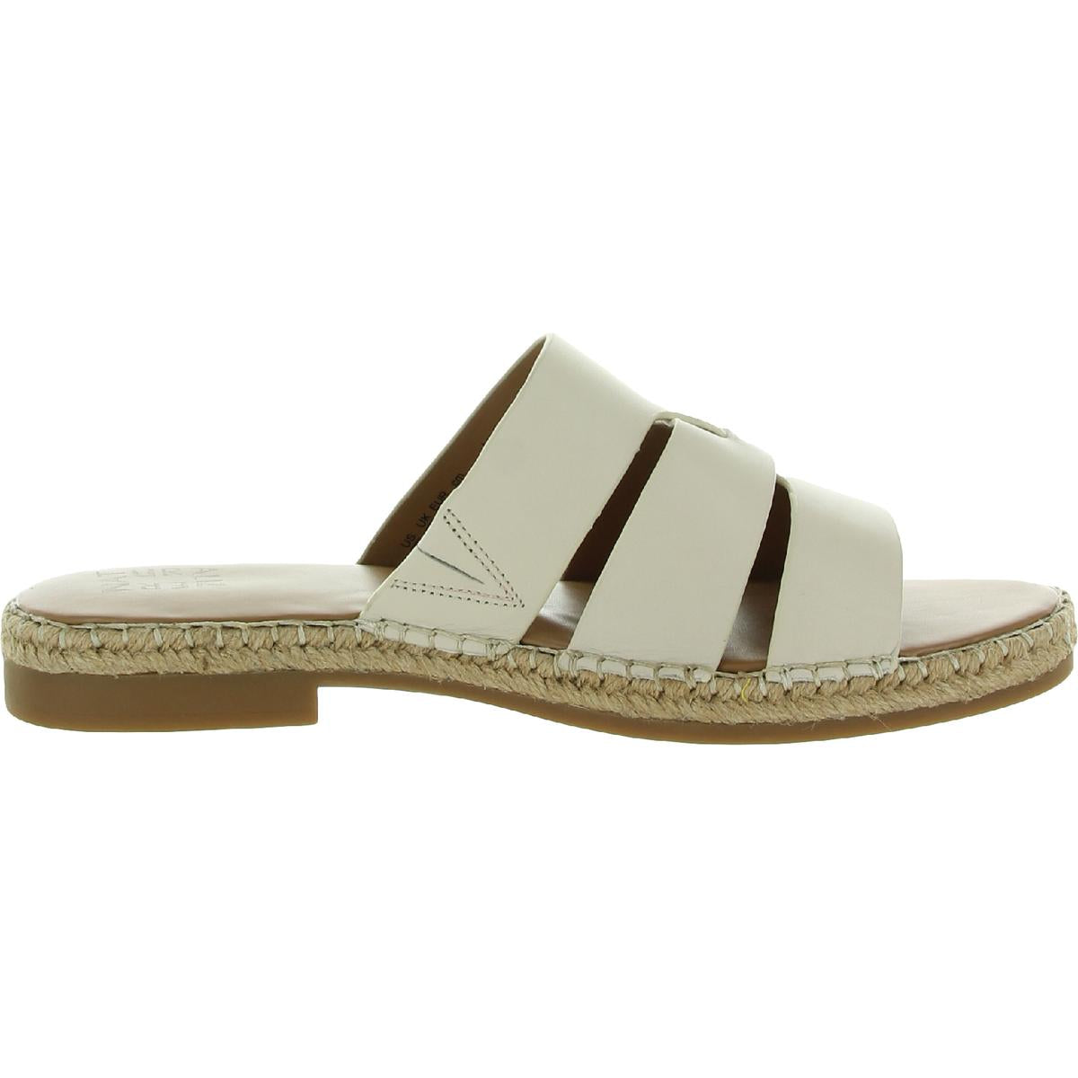 Arden Womens Leather Slip On Slide Sandals