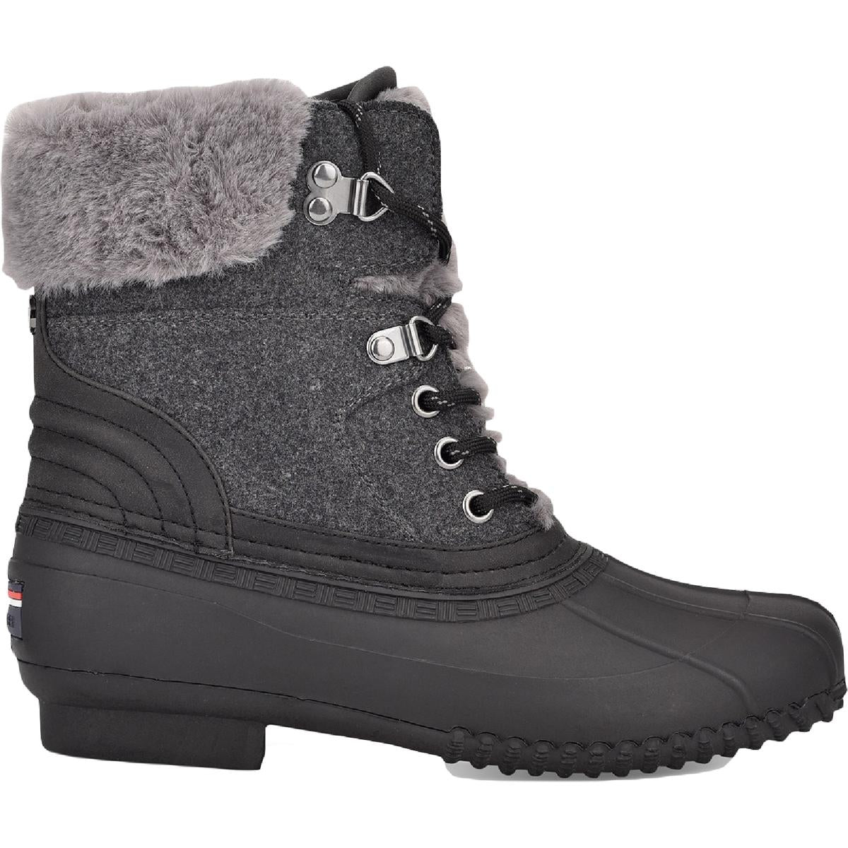 Rainah Womens Faux Fur Lined Rain Boots