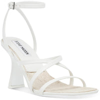 Blessing Womens Strappy Slingback Heels White
