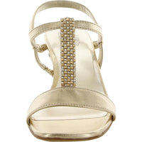 Skylar Womens Leather Ankle Strap Heels