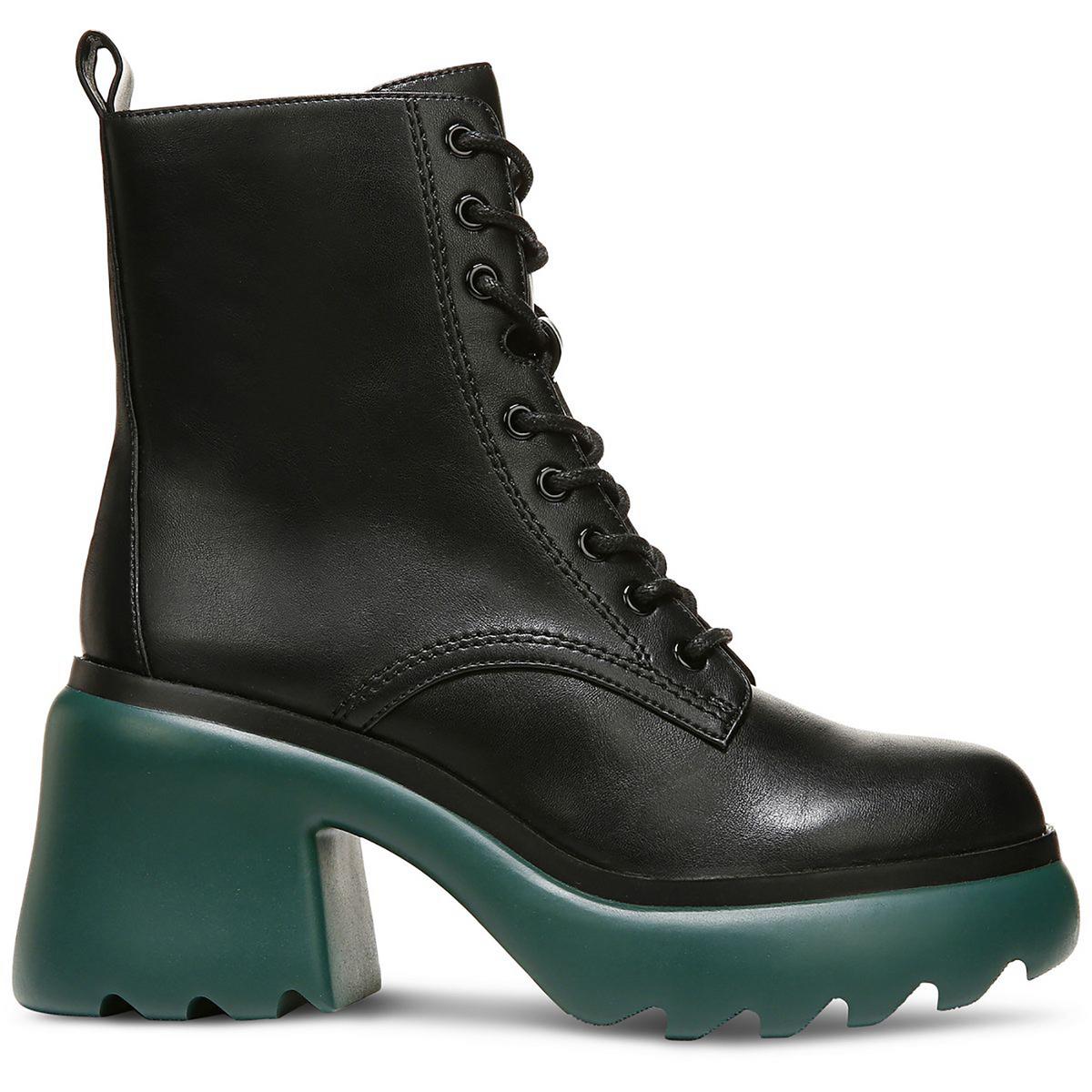Peliican  Womens Faux Leather Lace-Up Booties