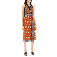 DRIES VAN NOTEN Dries Van Noten Women Dole Patchwork Dress With American Neckline