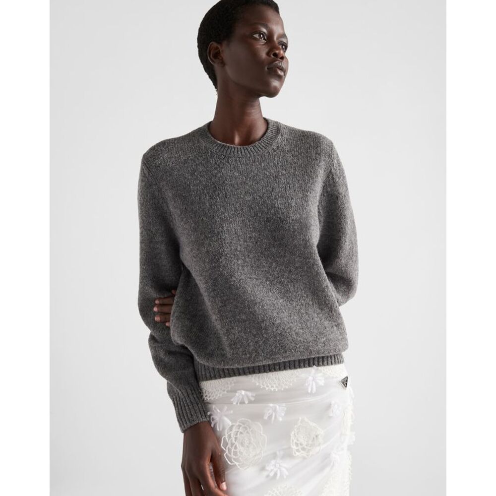 PRADA Prada Men Wool And Cashmere Crew-Neck Sweater