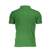 La Martina Sleek Green Slim Fit Polo with Contrast Men's Detail