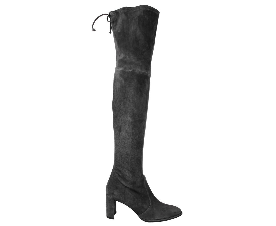 Stuart Weitzman Stuart Weitzman Women's Landmark Slate Suede Over-the-knee Boot
