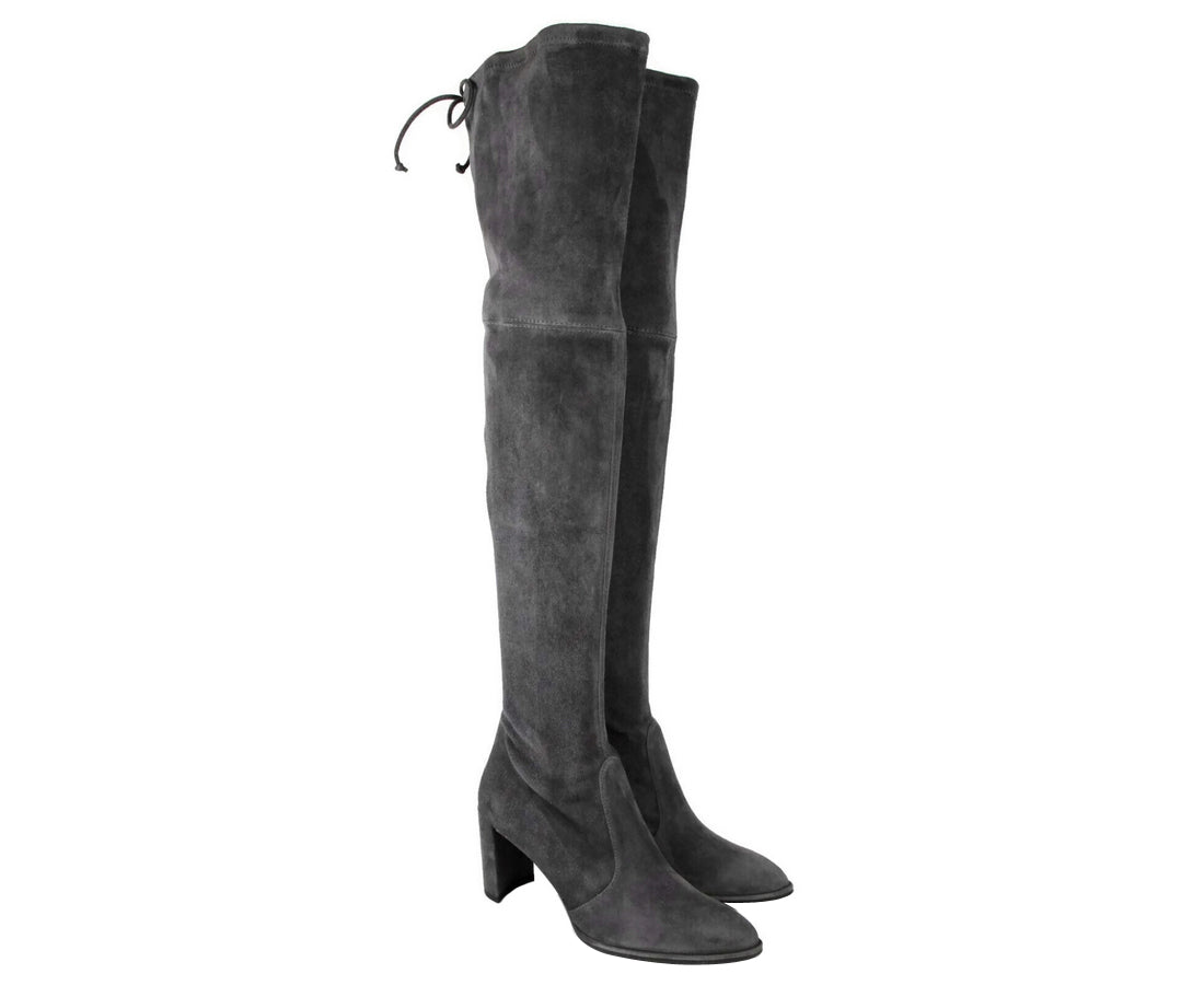 Stuart Weitzman Stuart Weitzman Women's Landmark Slate Suede Over-the-knee Boot