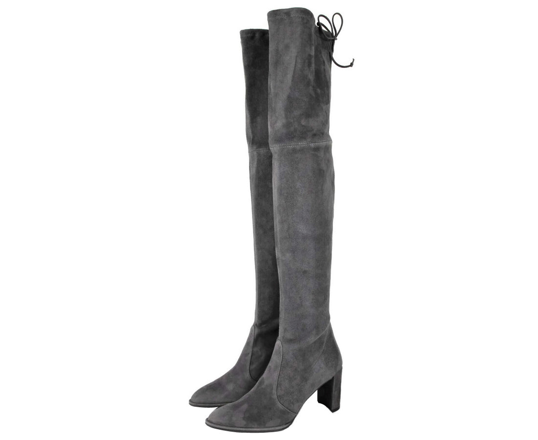 Stuart Weitzman Stuart Weitzman Women's Landmark Slate Suede Over-the-knee Boot