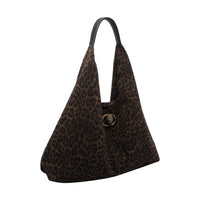 Kurt Geiger Kurt Geiger Women Large Suede Chelsea Slouch Hobo Bag With Leo Print