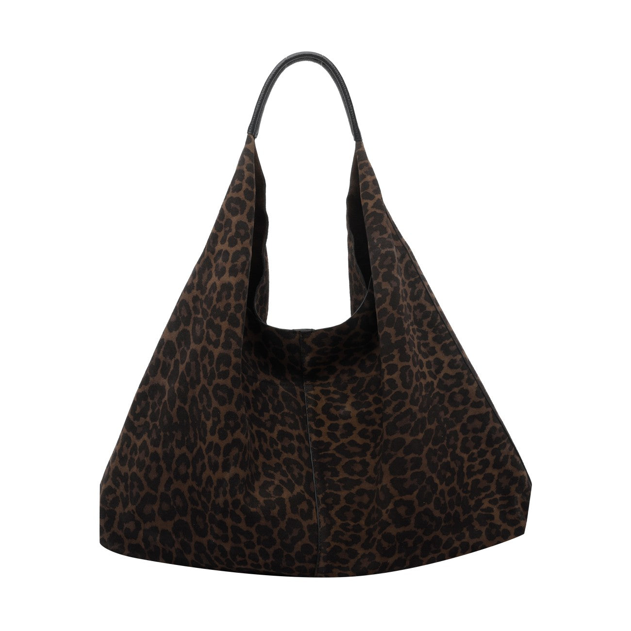 Kurt Geiger Kurt Geiger Women Large Suede Chelsea Slouch Hobo Bag With Leo Print