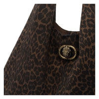 Kurt Geiger Kurt Geiger Women Large Suede Chelsea Slouch Hobo Bag With Leo Print