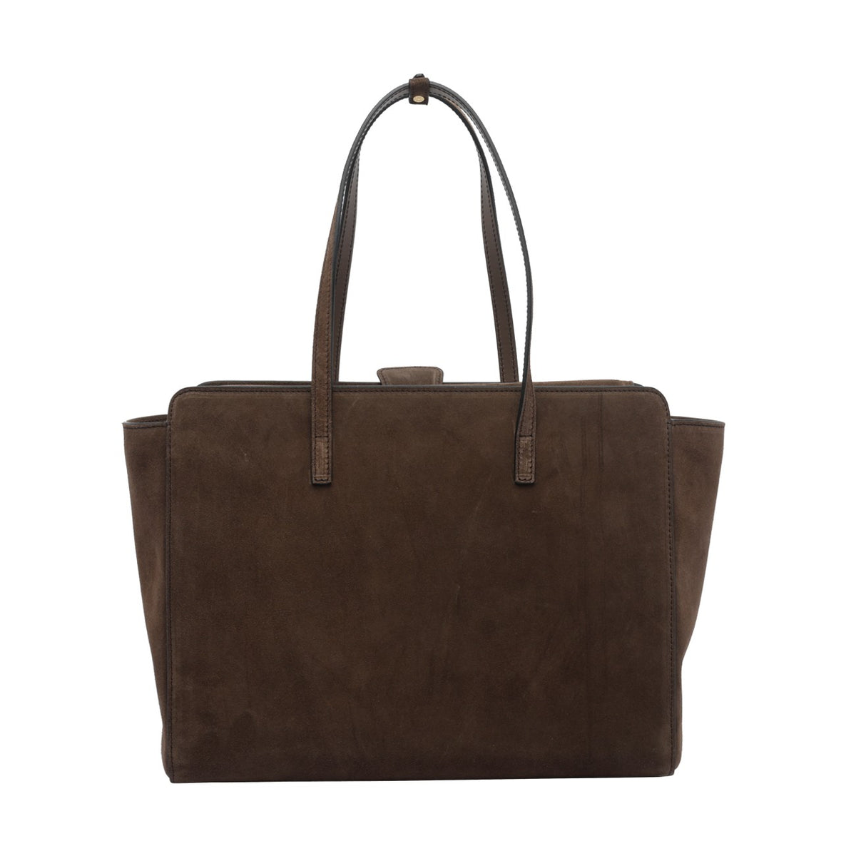 Hidesins Women Large Suede Flap Handbag