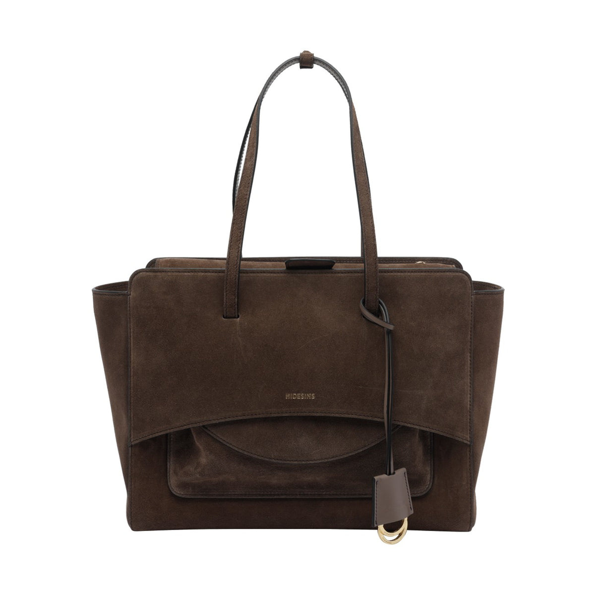 Hidesins Women Large Suede Flap Handbag