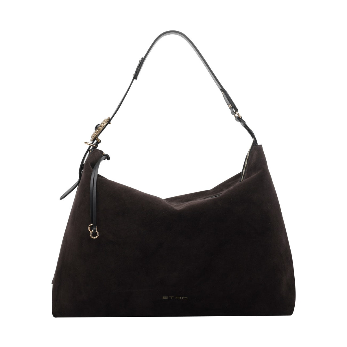 Etro Women Large Suede Rosette Shoulder Bag