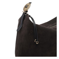 Etro Women Large Suede Rosette Shoulder Bag