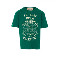 Valentino Garavani Men Le Chat De La Maison Print T-Shirt