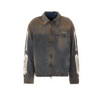 Amiri Amiri Men Lea Bones Denim Jacket
