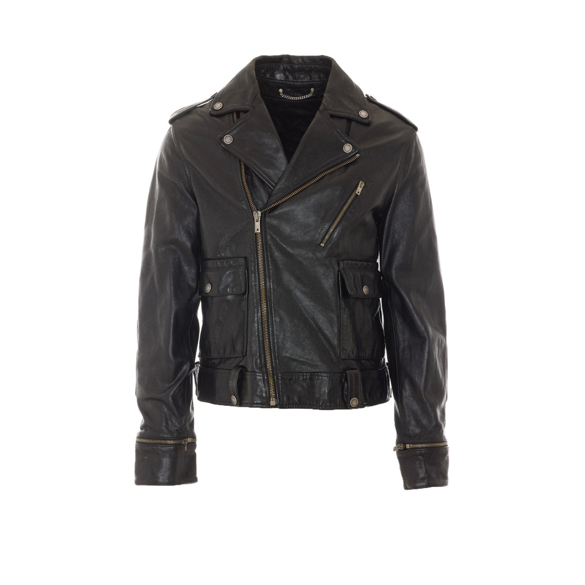 Golden Goose Golden Goose Men Leather Biker Jacket