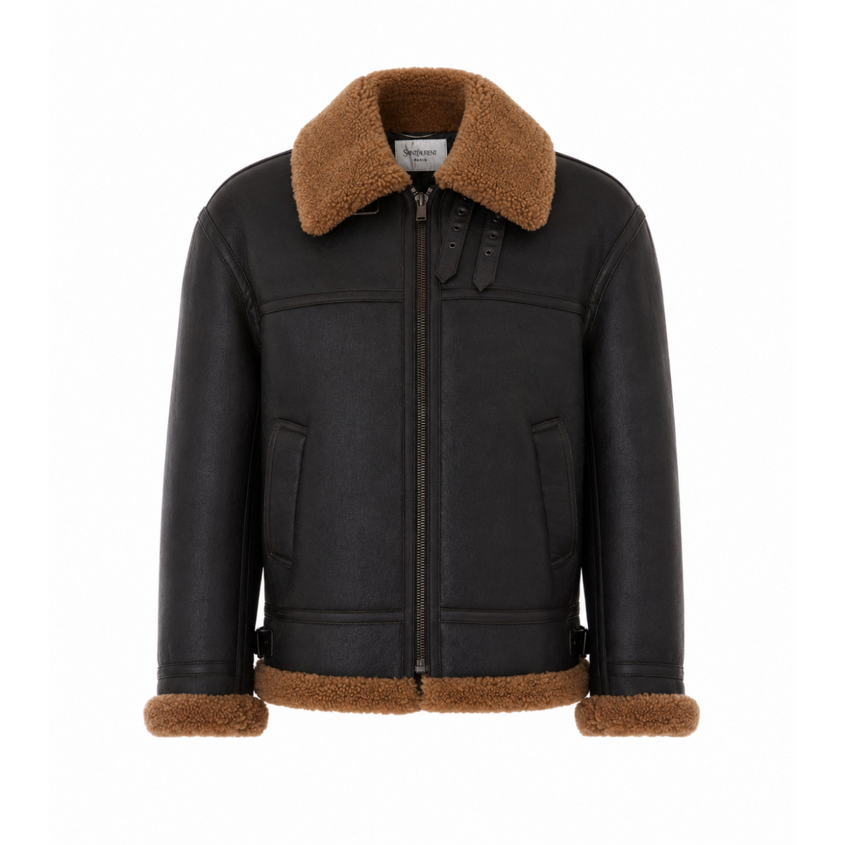 Saint Laurent Saint Laurent Men Leather Biker Jacket