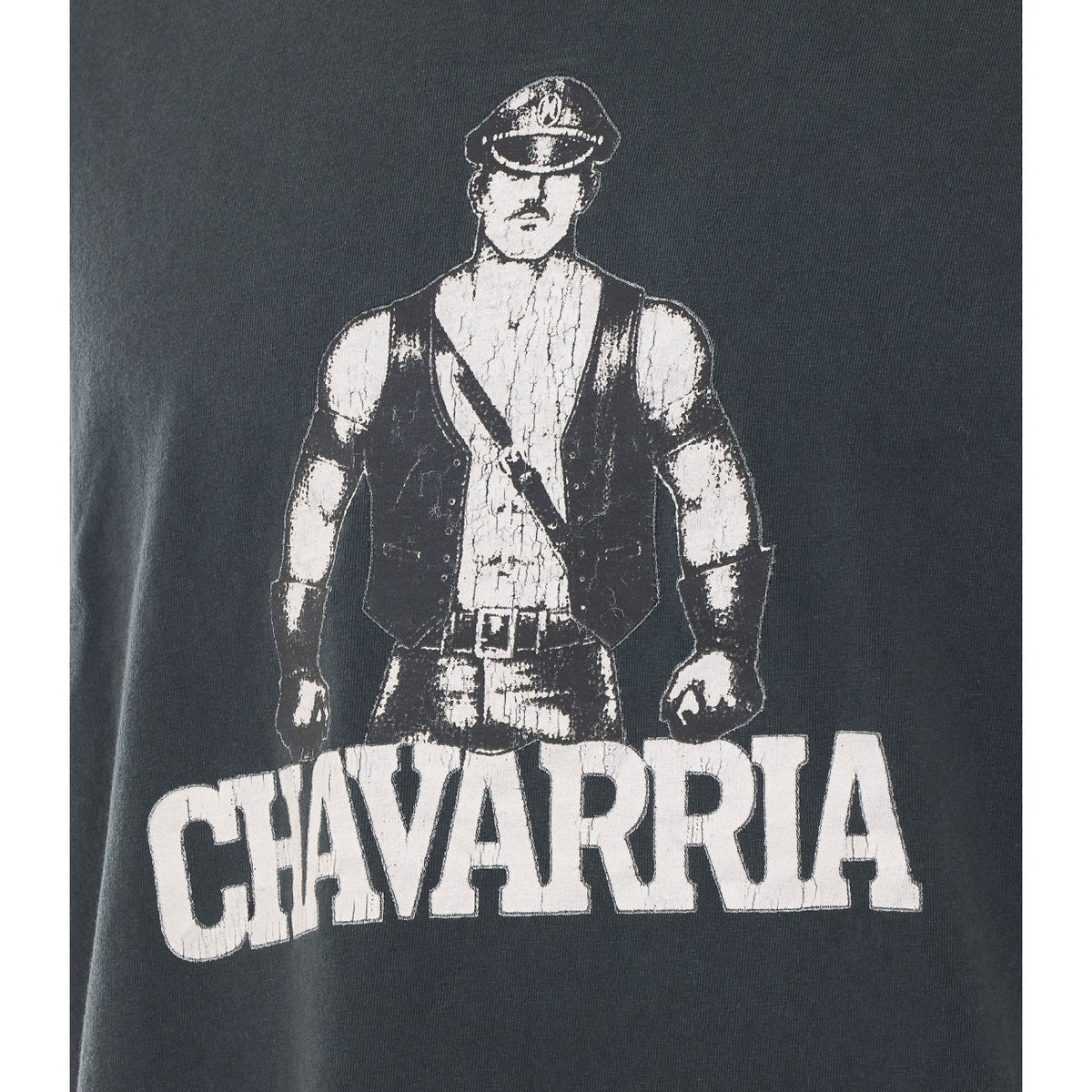 Willy Chavarria Men Leather Daddy Easy T-Shirt