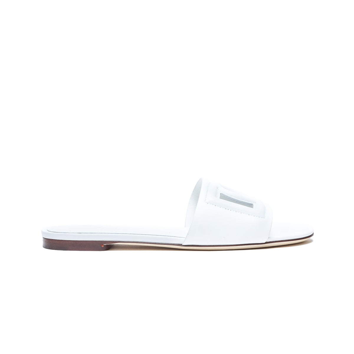 Dolce&Gabbana Dolce&Gabbana Women Leather Slide With Dg Logo