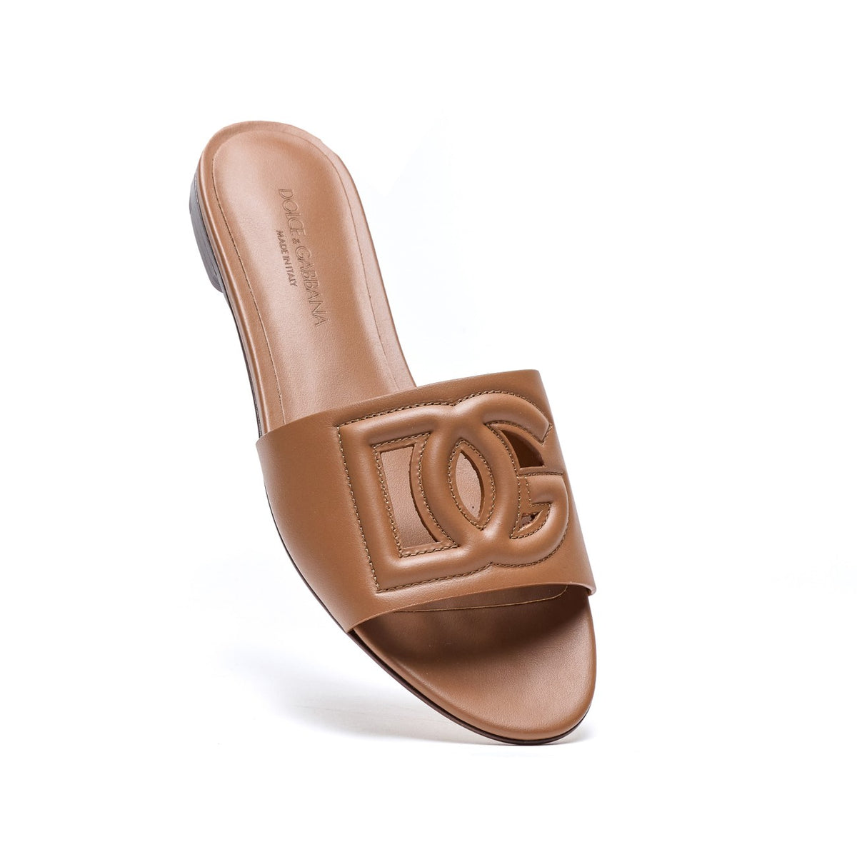 Dolce&Gabbana Dolce&Gabbana Women Leather Slide With Dg Logo