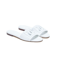 Dolce&Gabbana Dolce&Gabbana Women Leather Slide With Dg Logo